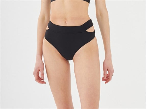 Starinci Mayo Kemerli Bikini Altı Düz Siyah