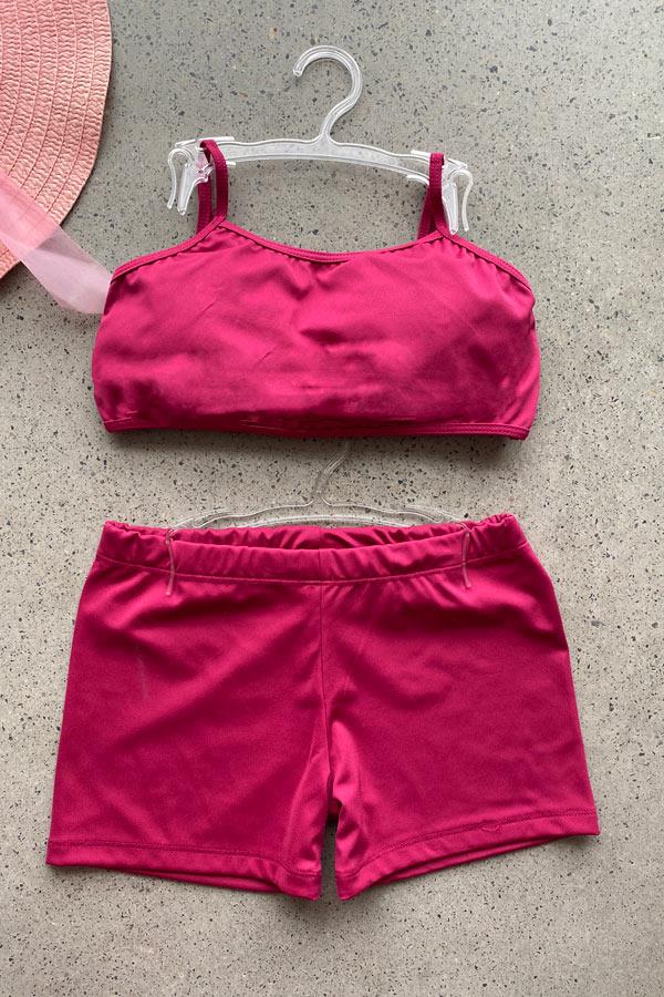 Genç Kız Bady Sporcu Yüzücü Bikini Takımı