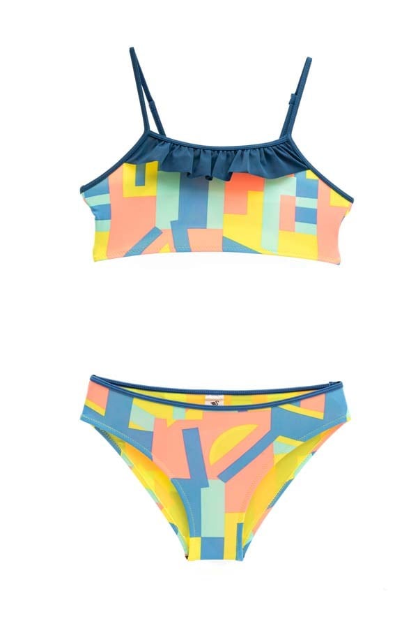 Starinci Mayo Floral Desenler Çocuk Bikini Takımı
