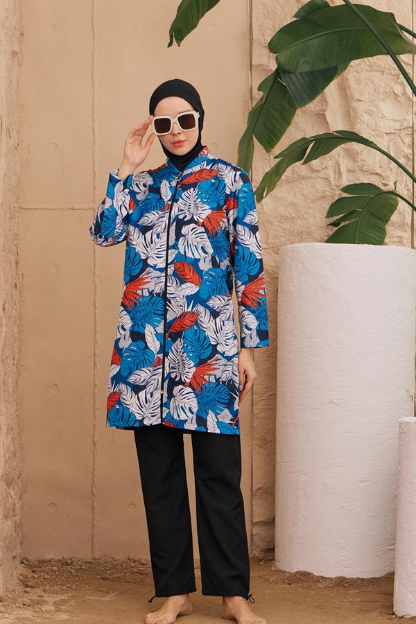 Tesettür Mayo Paraşüt Mavi Kai